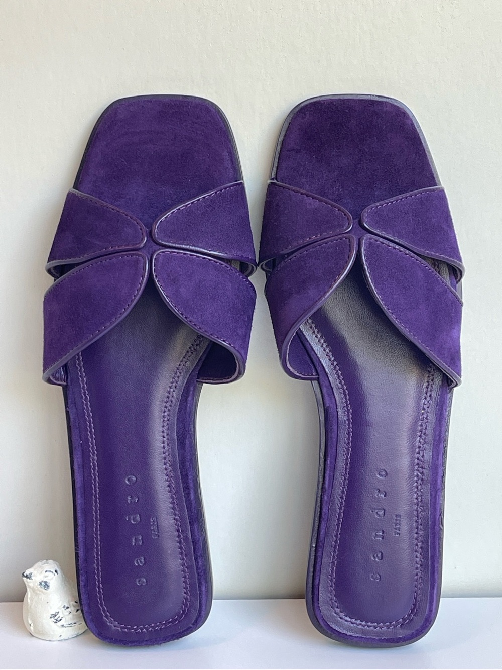 Sandro Elly Purple Suede Sandals Size 36